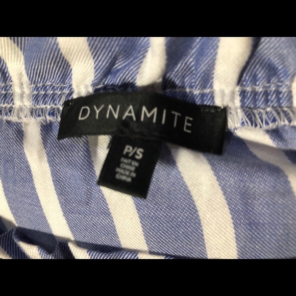 Dynamite off the shoulder striped top - Picture 3 of 4